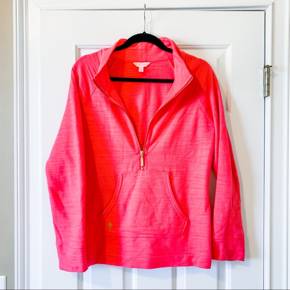 Lily Pulitzer Bright Pink 1/4 Zip